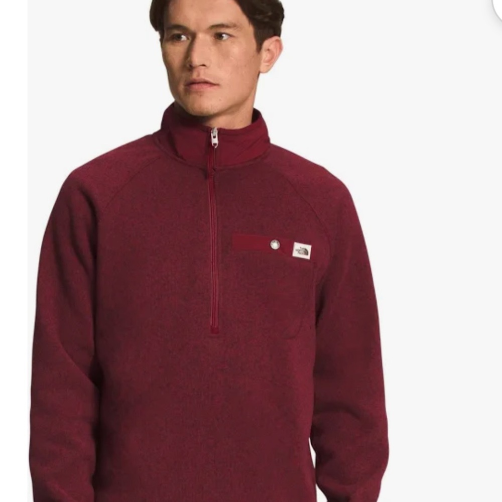 The North Face Cordovan Heather Gordon Lyons  Quarter-Zip Fleece xl  NWT $80